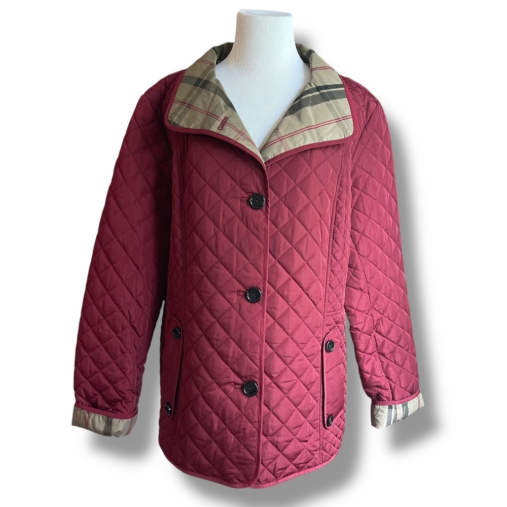 Liz Claiborne Red Quilted Jacket